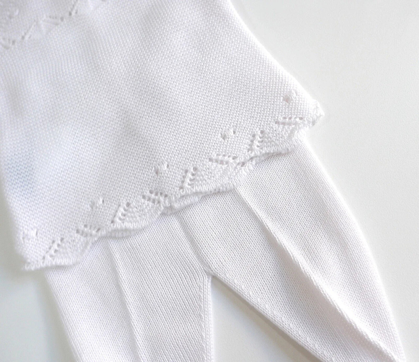 Jubon y polaina blanco con capota - PARDALETS