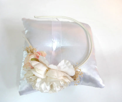 Diadema flor grande beig - PARDALETS