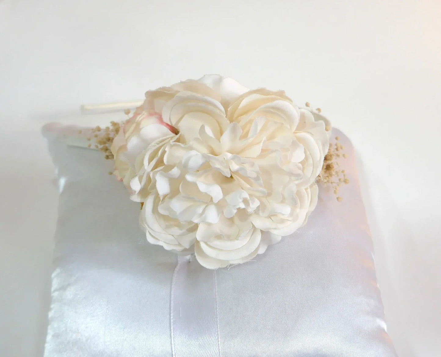 Diadema flor grande beig - PARDALETS