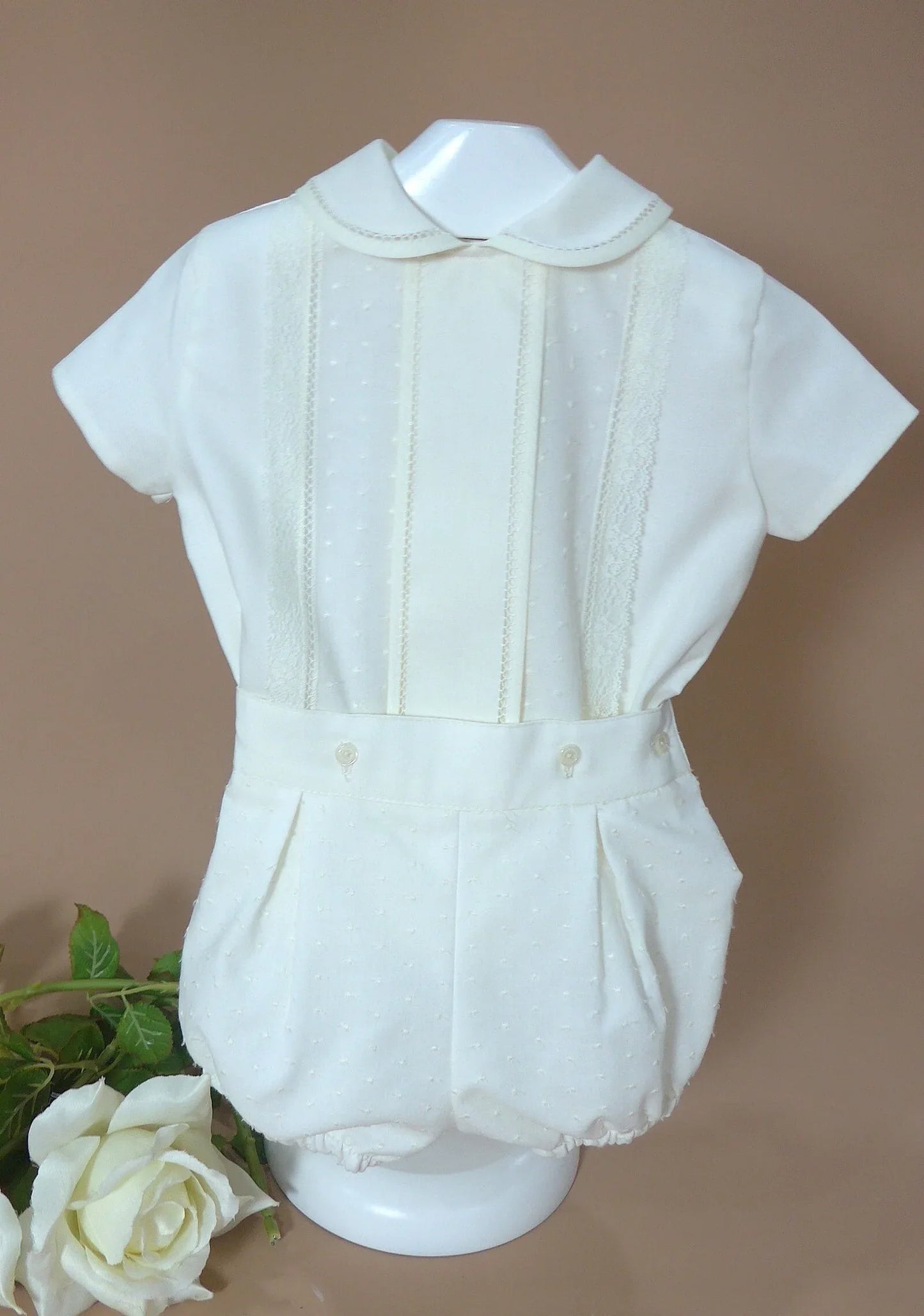 Conjunto camisa batista bordada y bombacho - PARDALETS