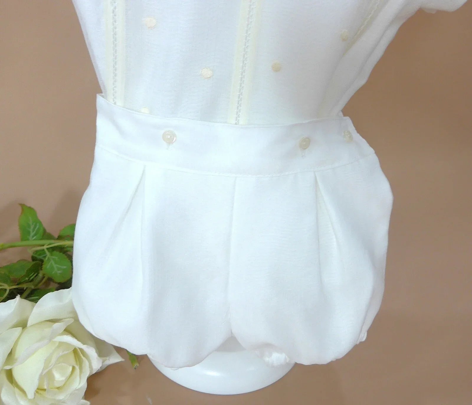 Conjunto camisa batista inglesa bordada - PARDALETS