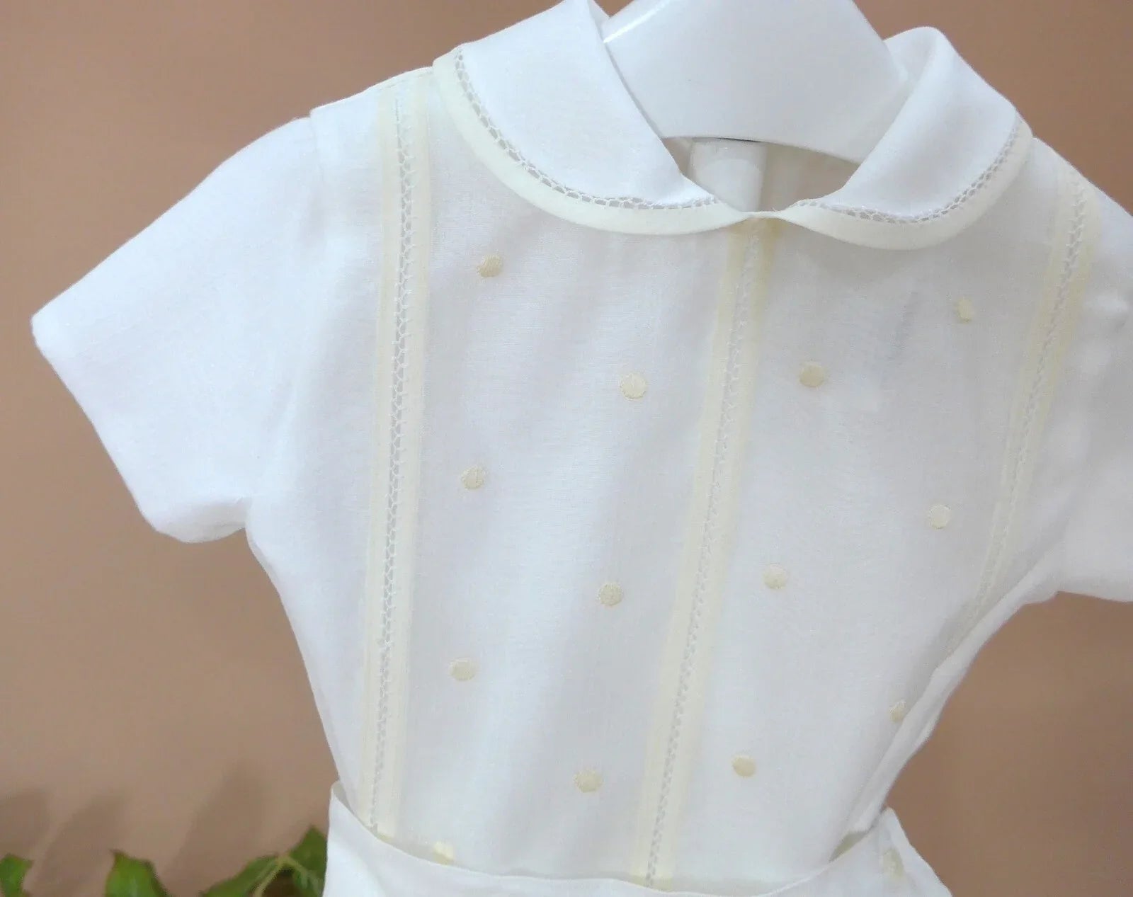 Conjunto camisa batista inglesa bordada - PARDALETS