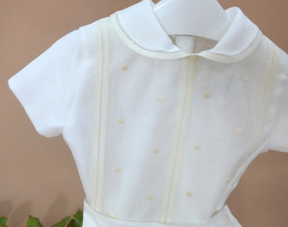 Conjunto camisa batista inglesa bordada - PARDALETS