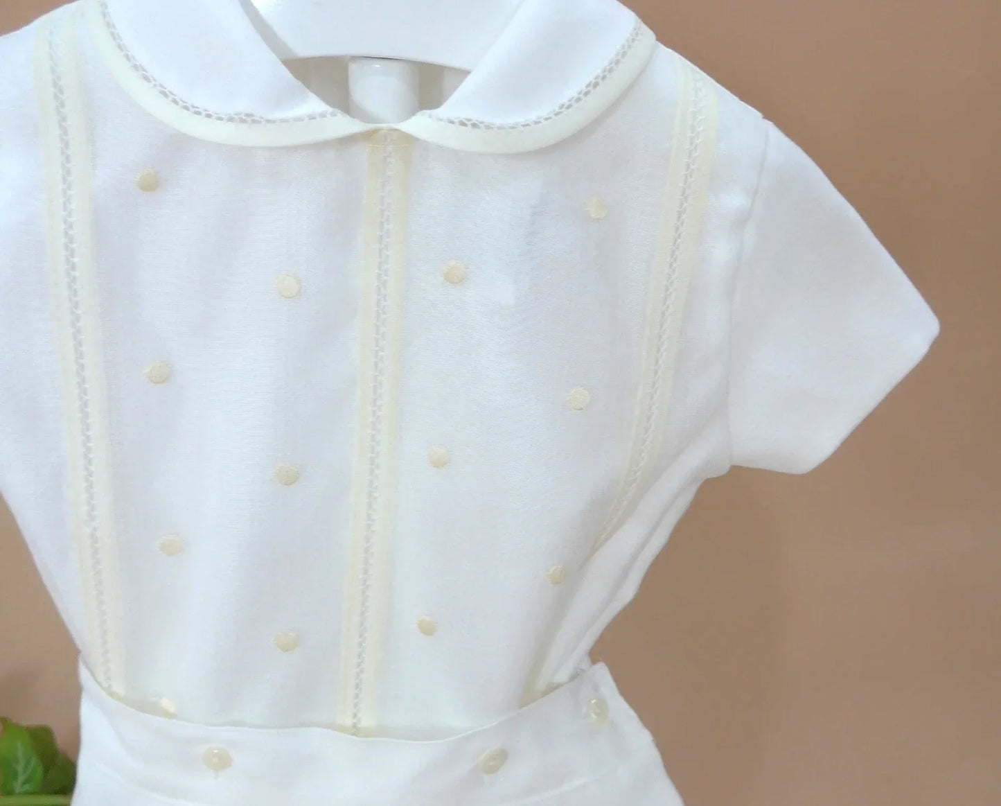 Conjunto camisa batista inglesa bordada - PARDALETS