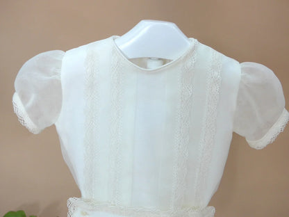 Conjunto organza beig camisa y braguita - PARDALETS