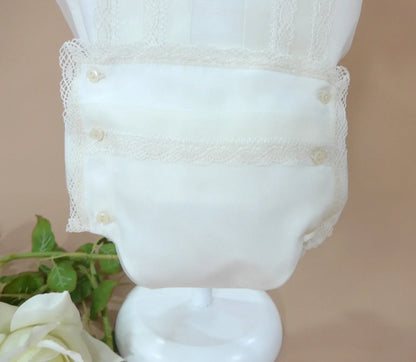 Conjunto organza beig camisa y braguita - PARDALETS