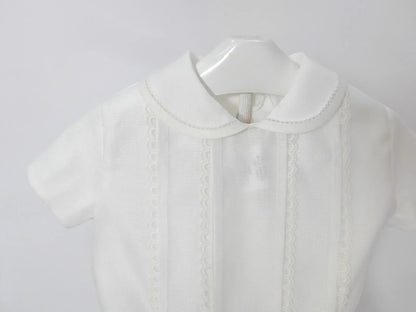 Conjunto camisa blanca y short azul - PARDALETS