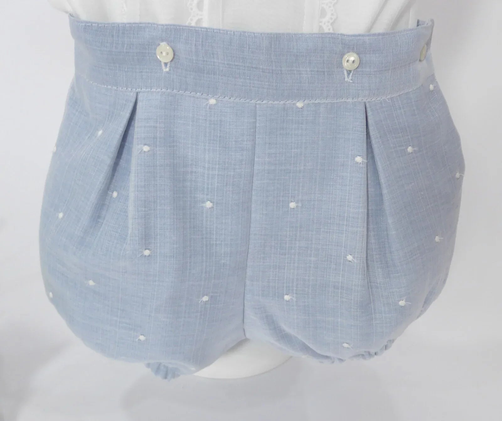 Conjunto camisa blanca y short azul - PARDALETS