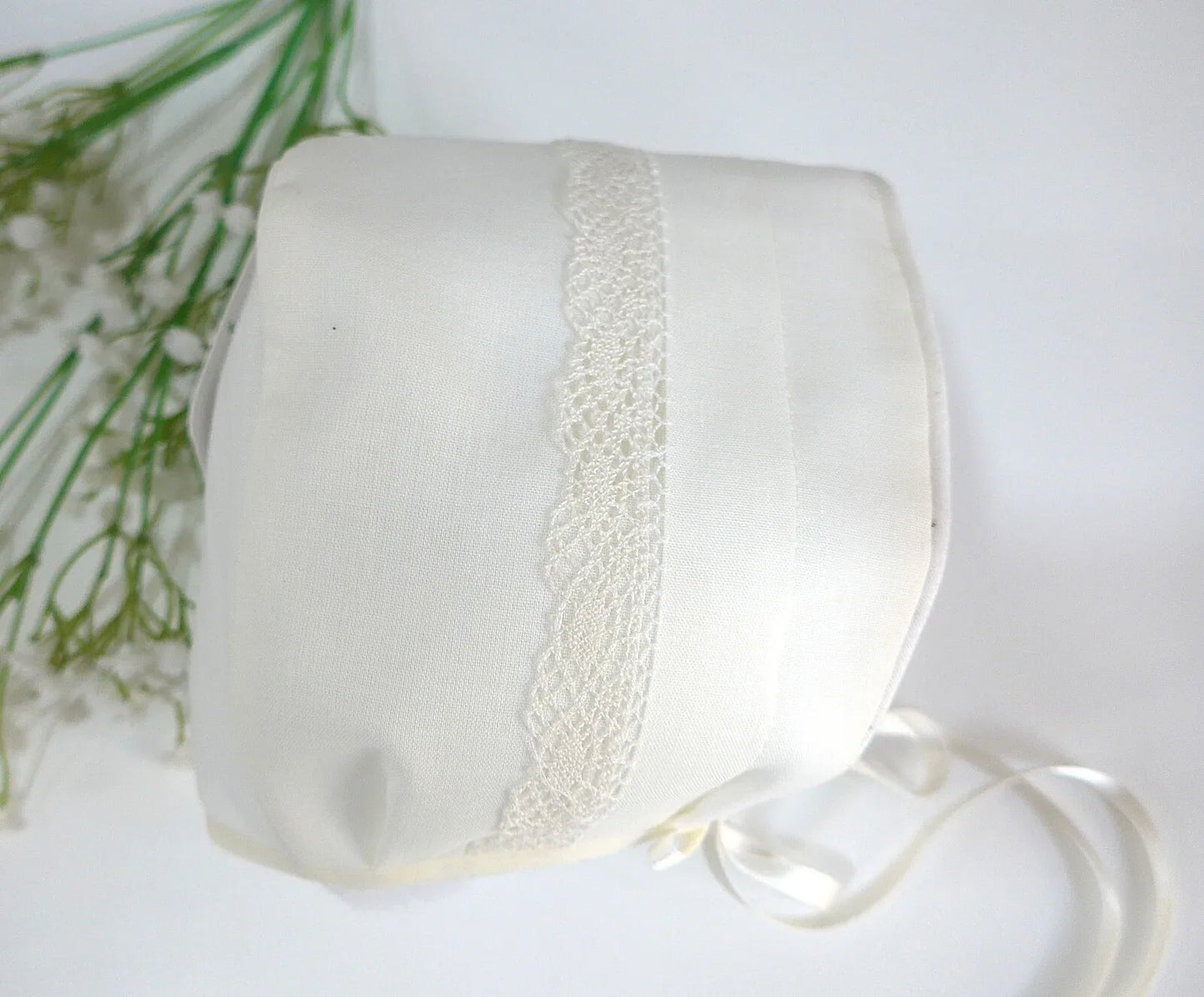 Capota batista beig con puntilla - PARDALETS