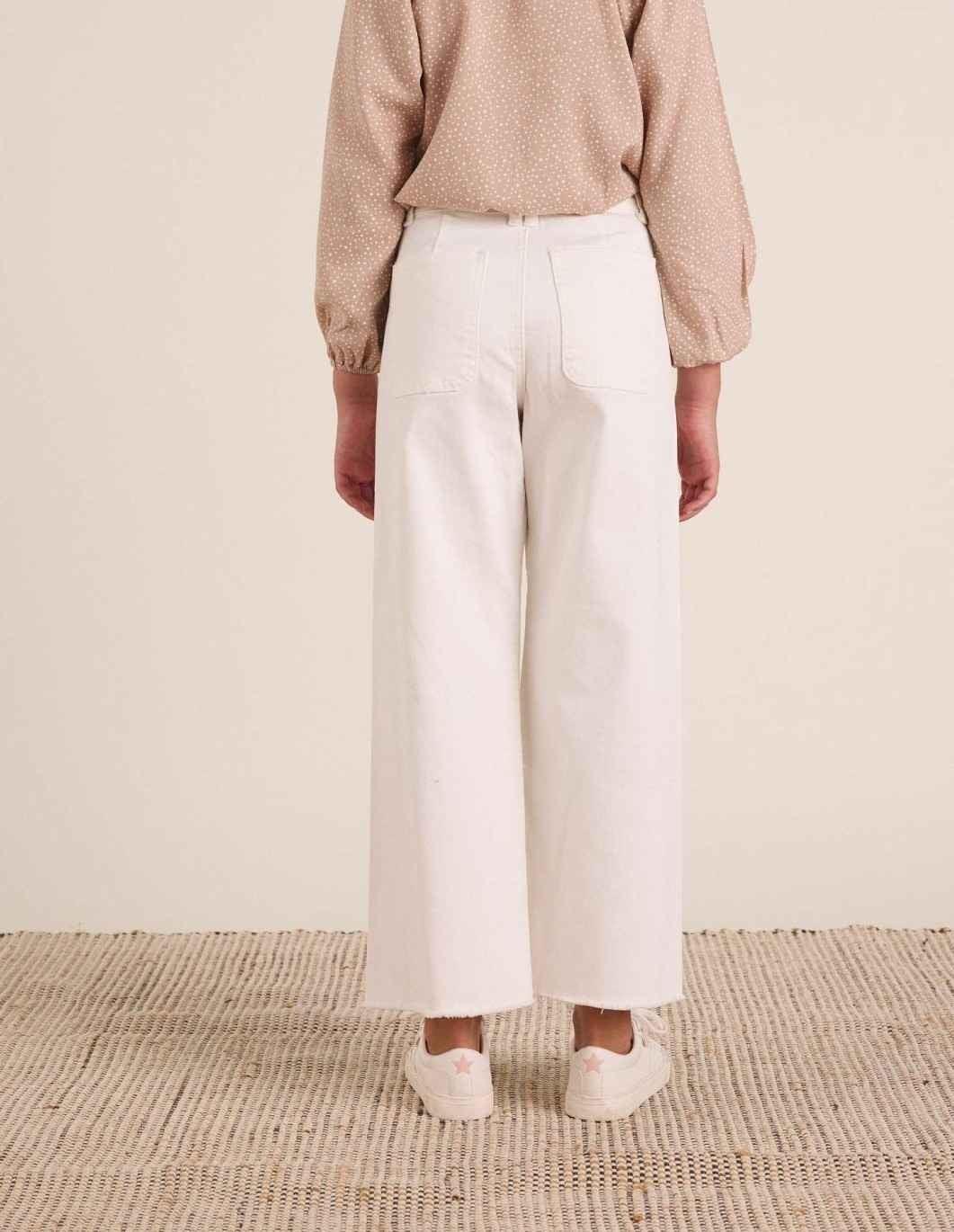 Pantalon blanco culotte - PARDALETS