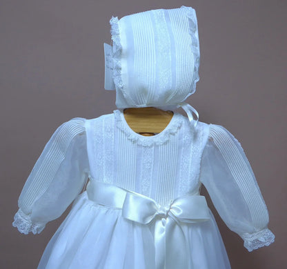 Faldon de organza beig con capa - PARDALETS