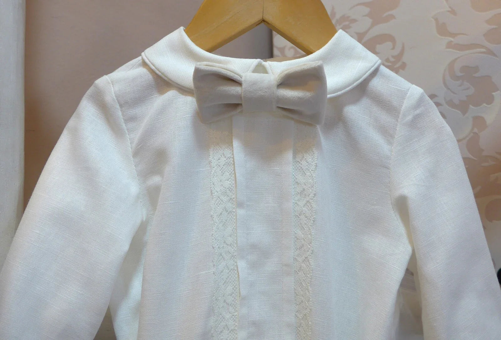 Conjunto camisa y bombacho terciopelo beig - PARDALETS