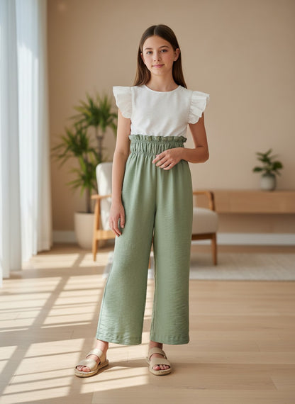 Mono blanco y verde "Minarai"