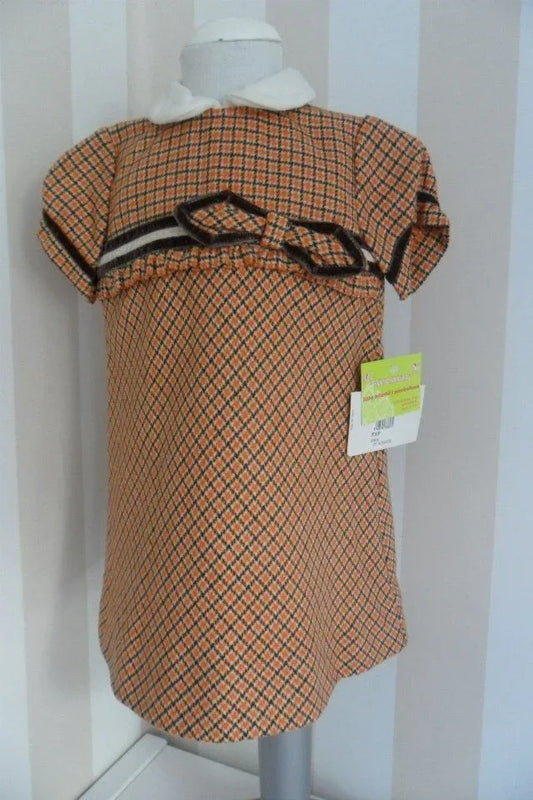 Vestido naranja y marron - PARDALETS