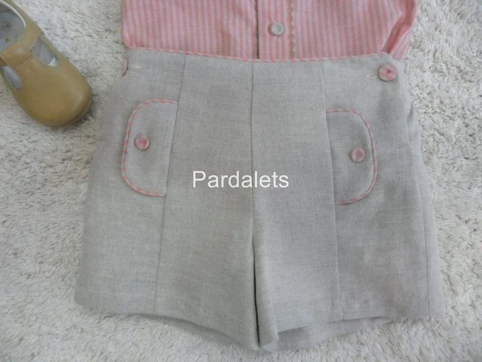 Camisa maquillaje y short arena - PARDALETS