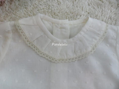 CAMISA PLUMETI BEIG MANGA CORTA