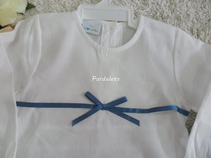 Blusa y culote topos azules - PARDALETS