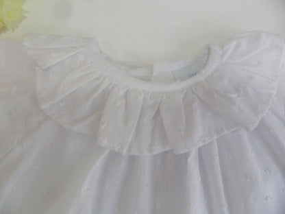 Camisa plumeti Blanco cuello volante