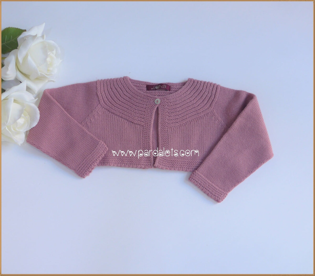 Chaqueta corta rosa empolvado Loan Bor