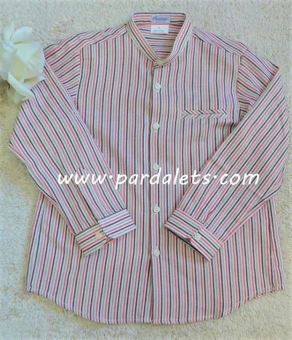 Camisa rayas chocolate Ancar - PARDALETS
