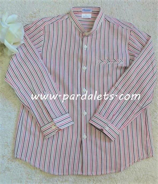 Camisa rayas chocolate Ancar - PARDALETS