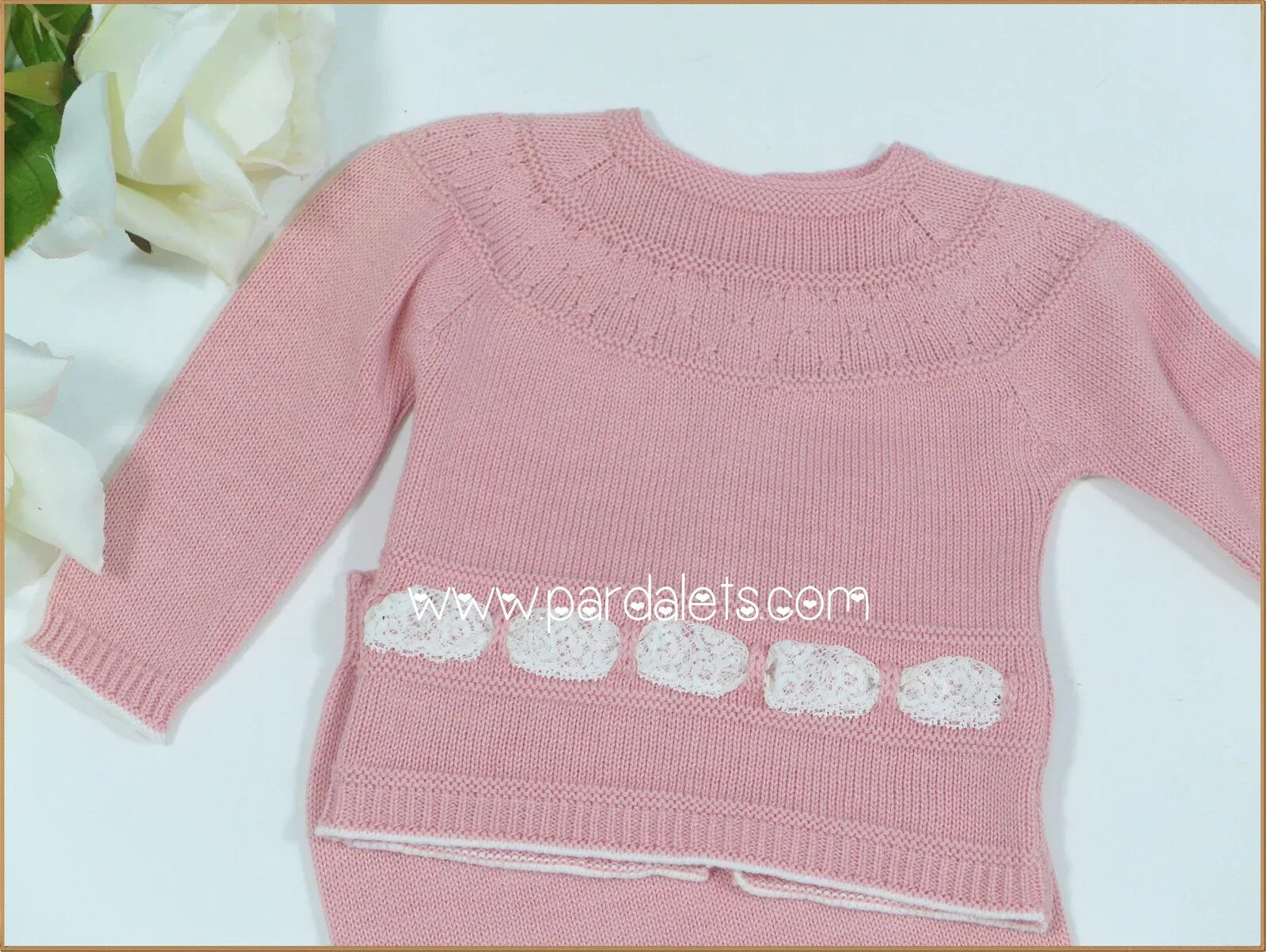 Jubon y polaina rosa palo - PARDALETS