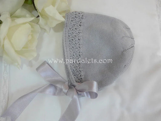 Capota gris con calado Paloma de la O - PARDALETS