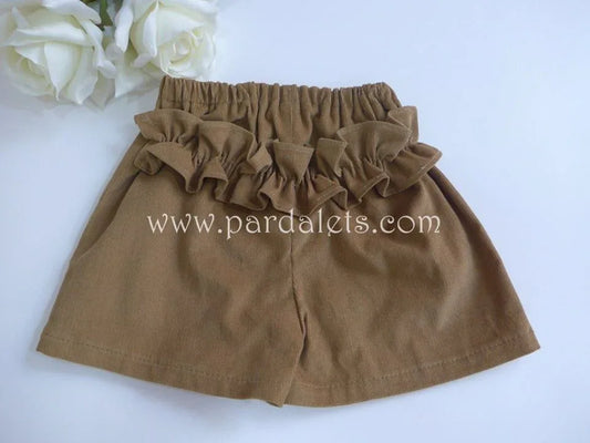 Short micropana marron dorado - PARDALETS