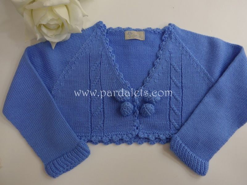 Chaqueta corta azulona algodon Yoedu