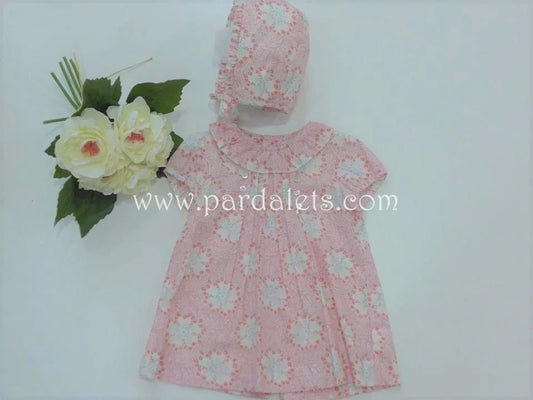 Vestido estampado floral con capota a juego - PARDALETS