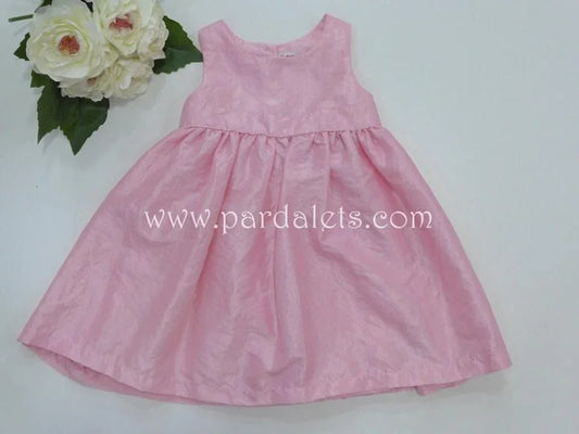 Vestido saten rosa y lazo - PARDALETS