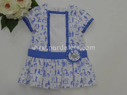 Vestido estampado azul - PARDALETS