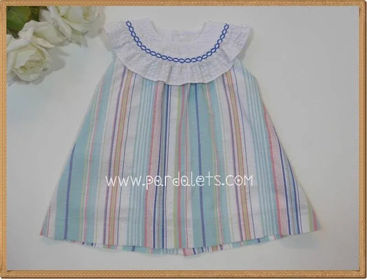 Vestido multicolor cuello volante Ancar - PARDALETS