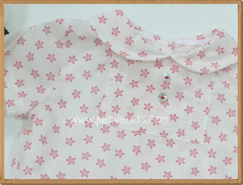 Conjunto blusa estrellas rojas y bombacho rojo - PARDALETS