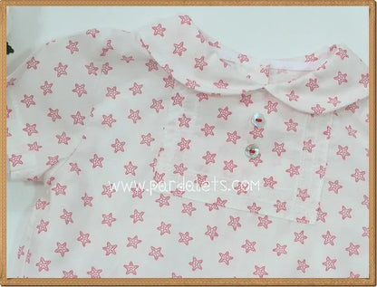 Conjunto blusa estrellas rojas y bombacho rojo - PARDALETS