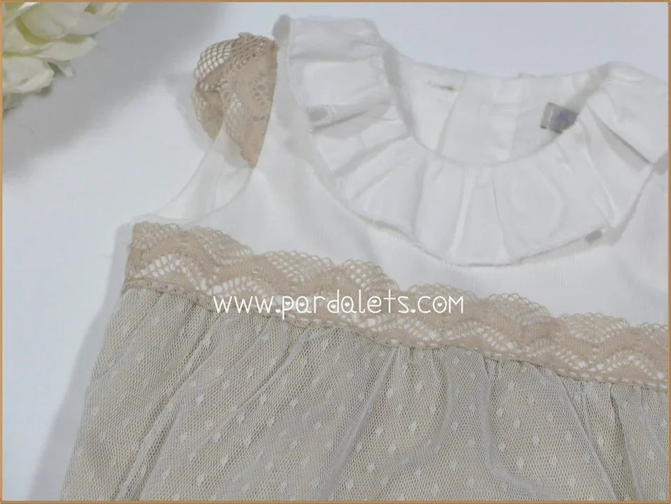 Pelele beig y tul arena - PARDALETS