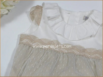 Pelele beig y tul arena - PARDALETS