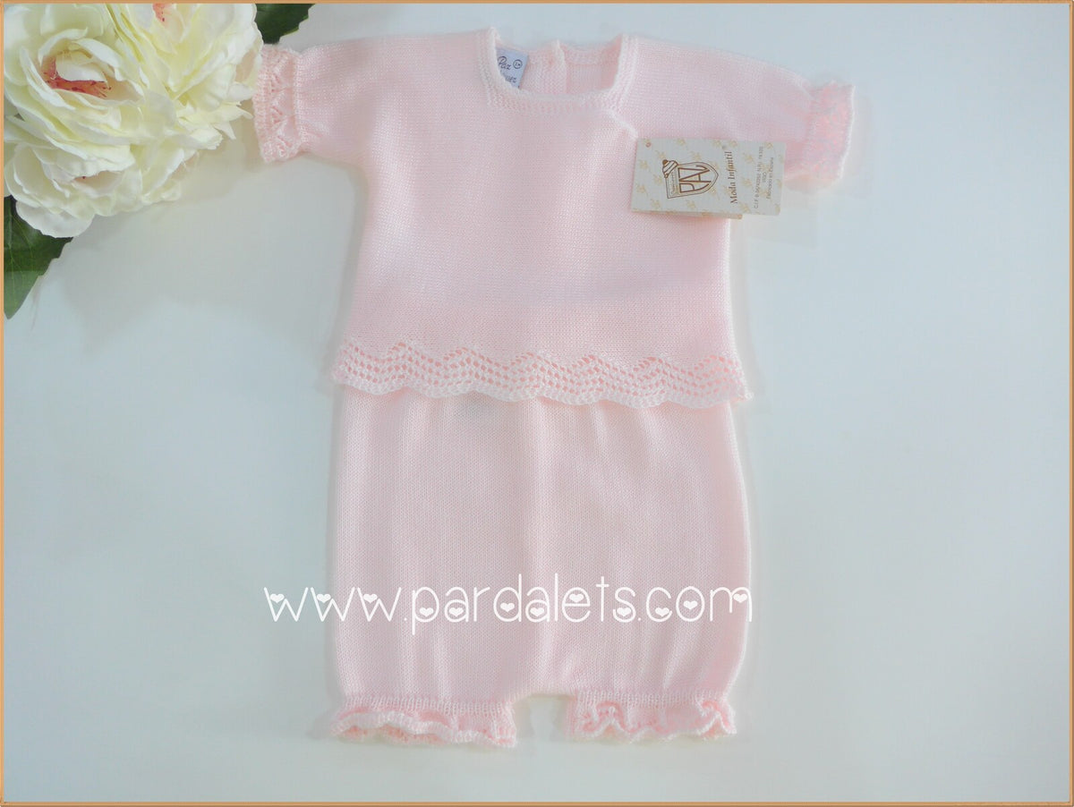 Conjunto algodon rosa 5831