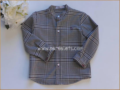 Camisa cuadros grises - PARDALETS