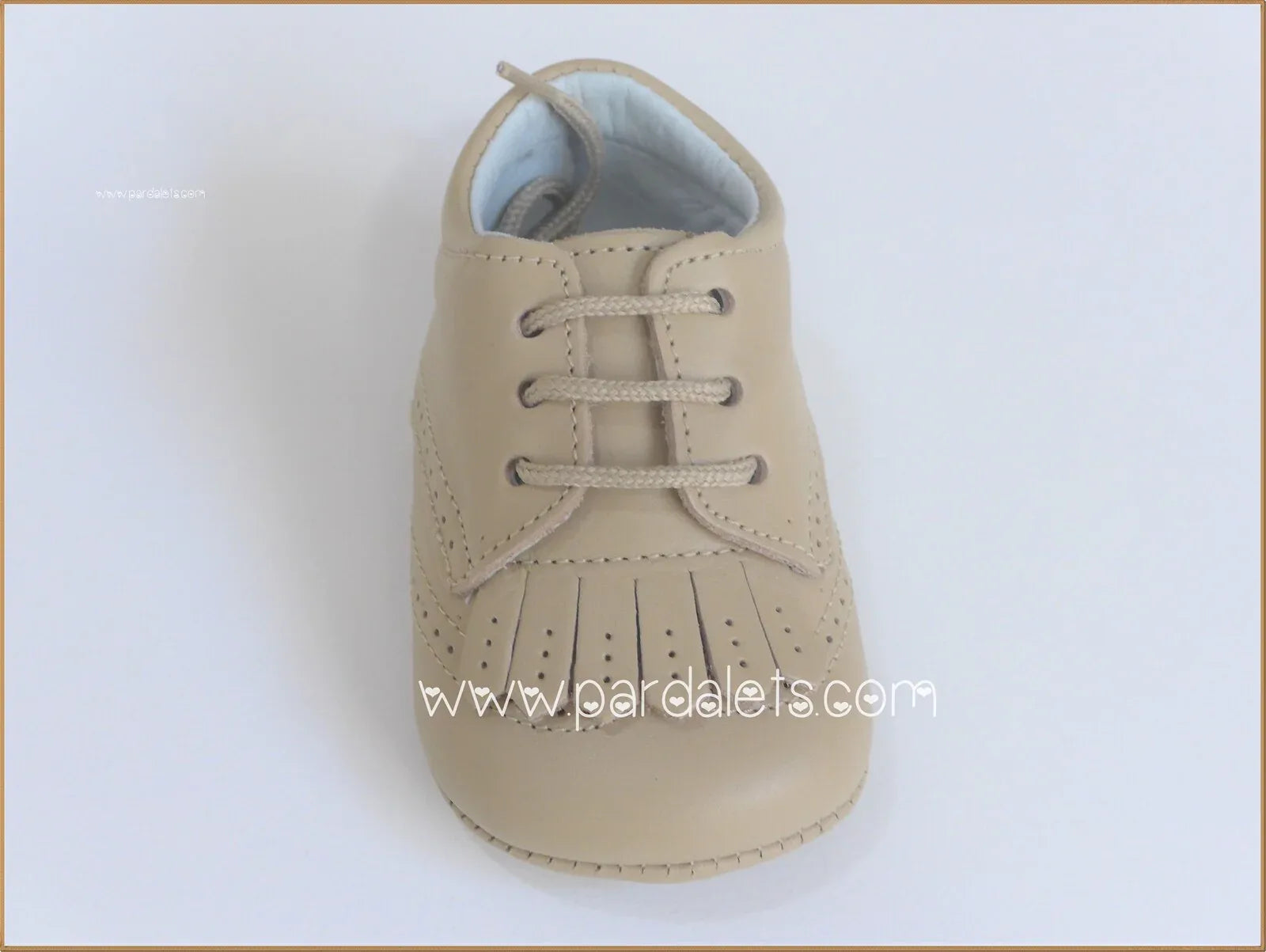 Mocasin piel camel con lengueta - PARDALETS