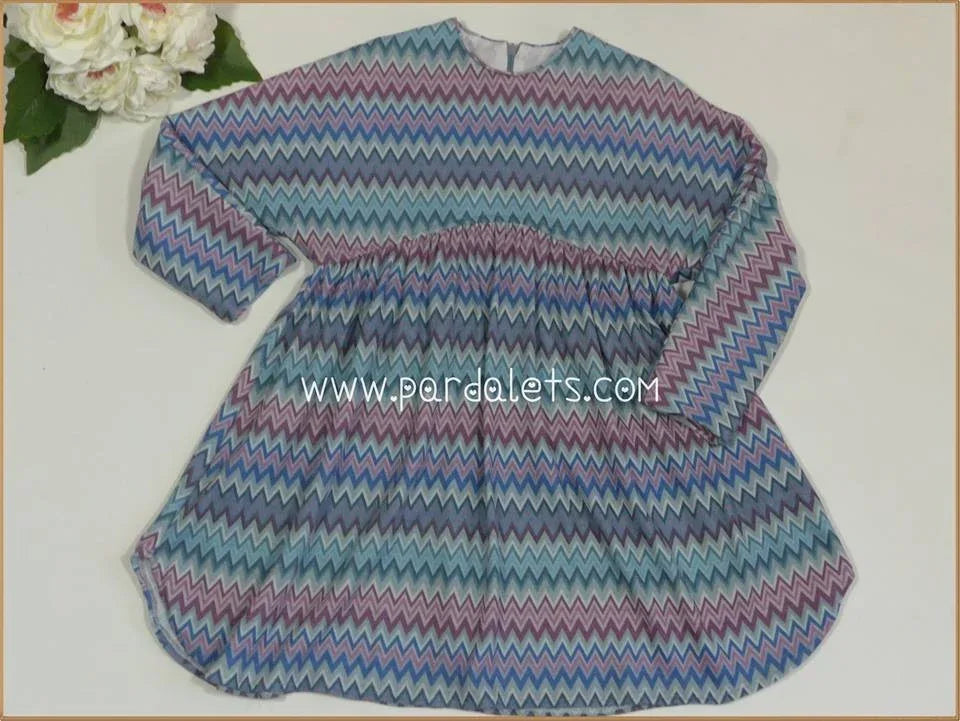 Vestido rayas asimetricas multicolor - PARDALETS