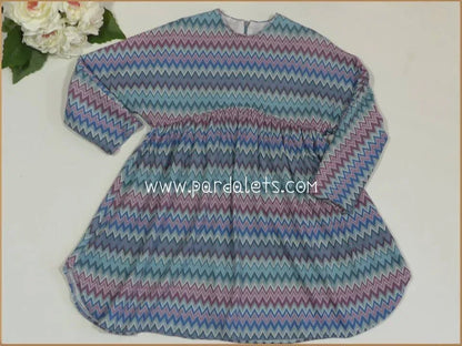Vestido rayas asimetricas multicolor - PARDALETS