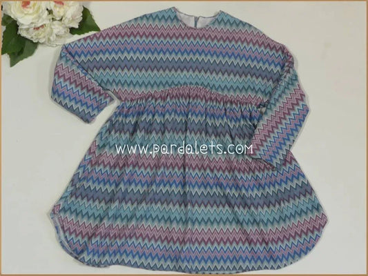 Vestido rayas asimetricas multicolor - PARDALETS