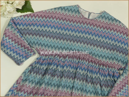 Vestido rayas asimetricas multicolor - PARDALETS