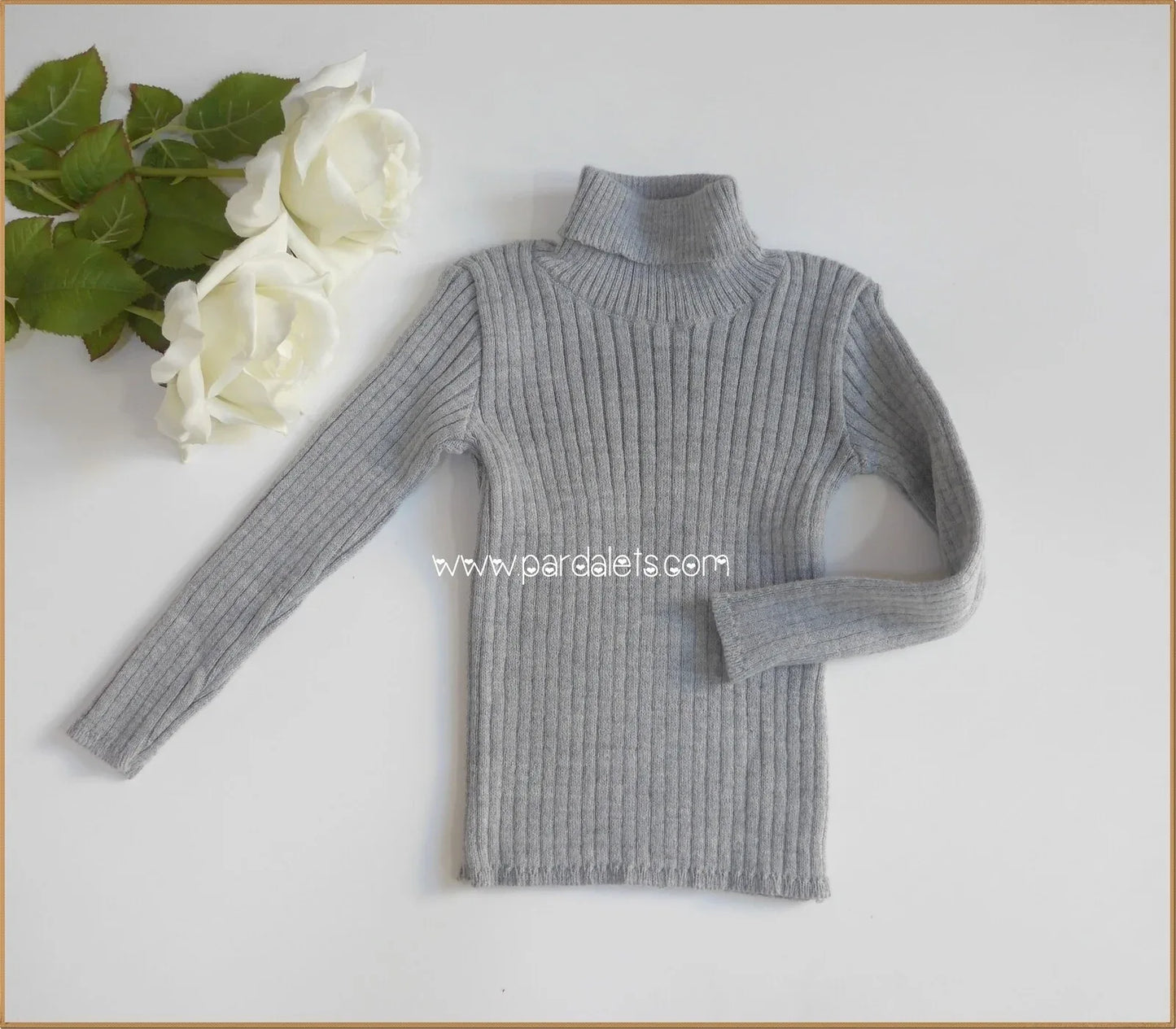 Jersey canale cuello alto gris - PARDALETS