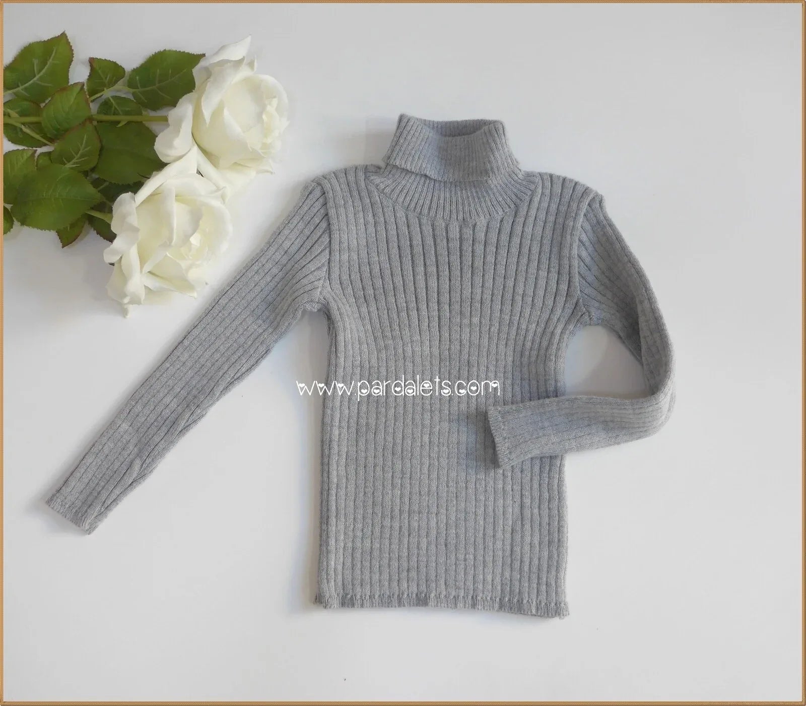 Jersey canale cuello alto gris - PARDALETS
