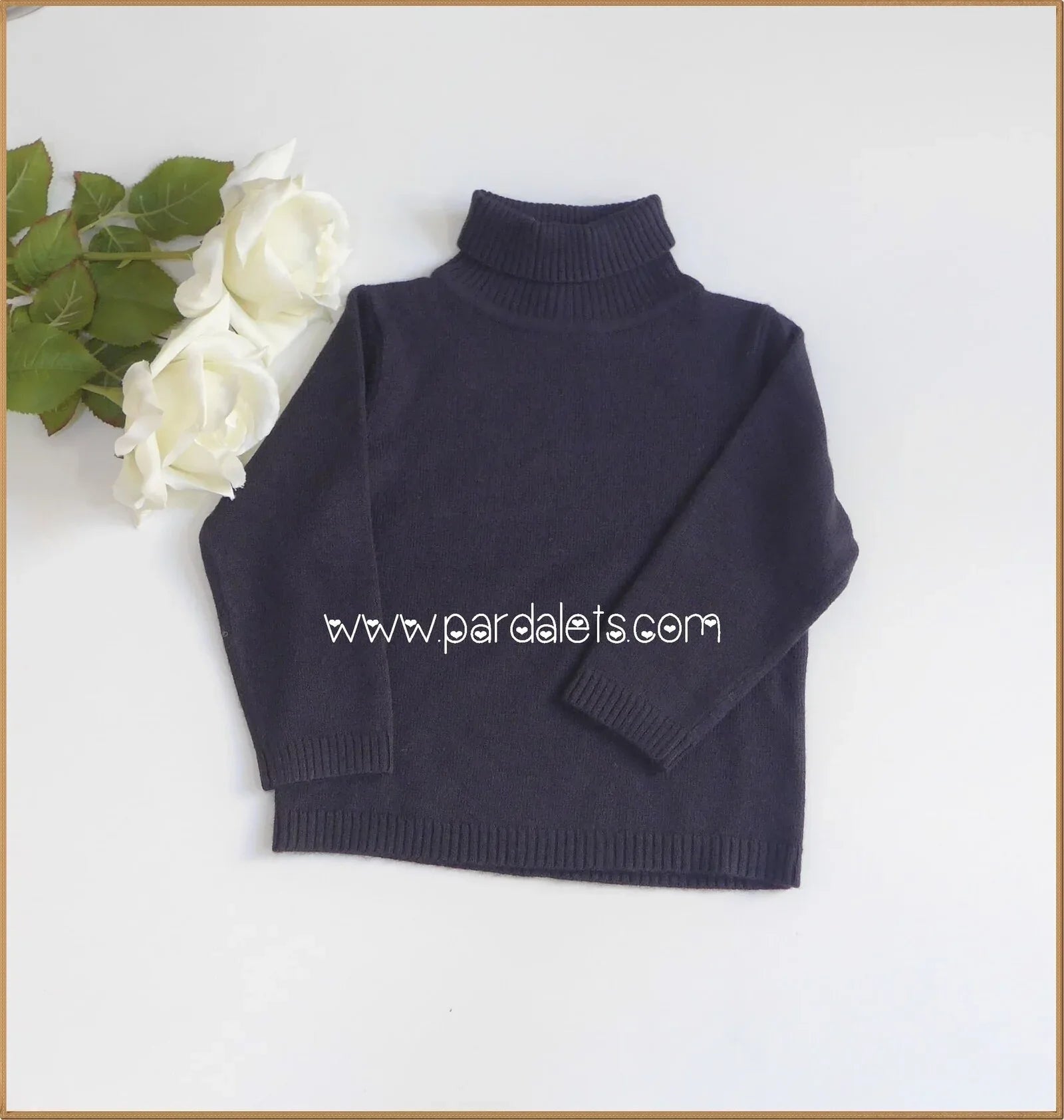 Jersey azul marino cuello alto - PARDALETS