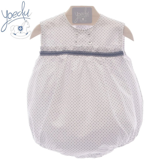 Bombacho blanco topitos marino "Stilo" - PARDALETS