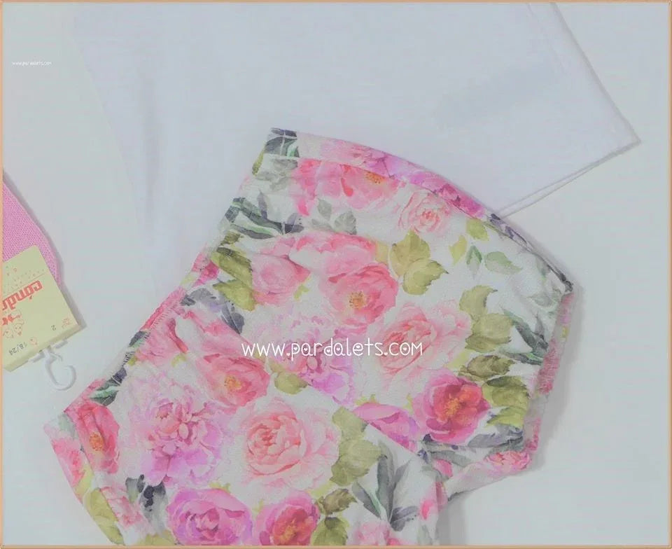 Conjunto camiseta y bombacho flores - PARDALETS