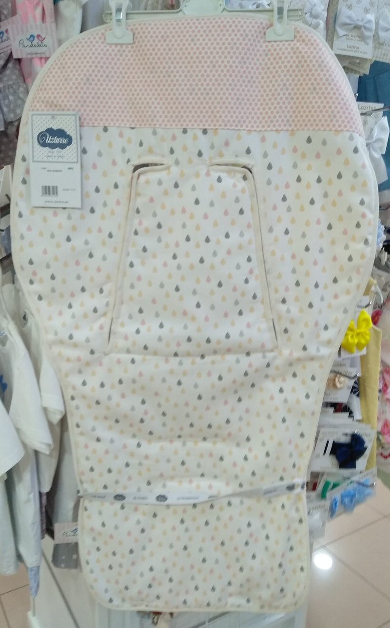 Colchoneta silla universal gotas multicolor